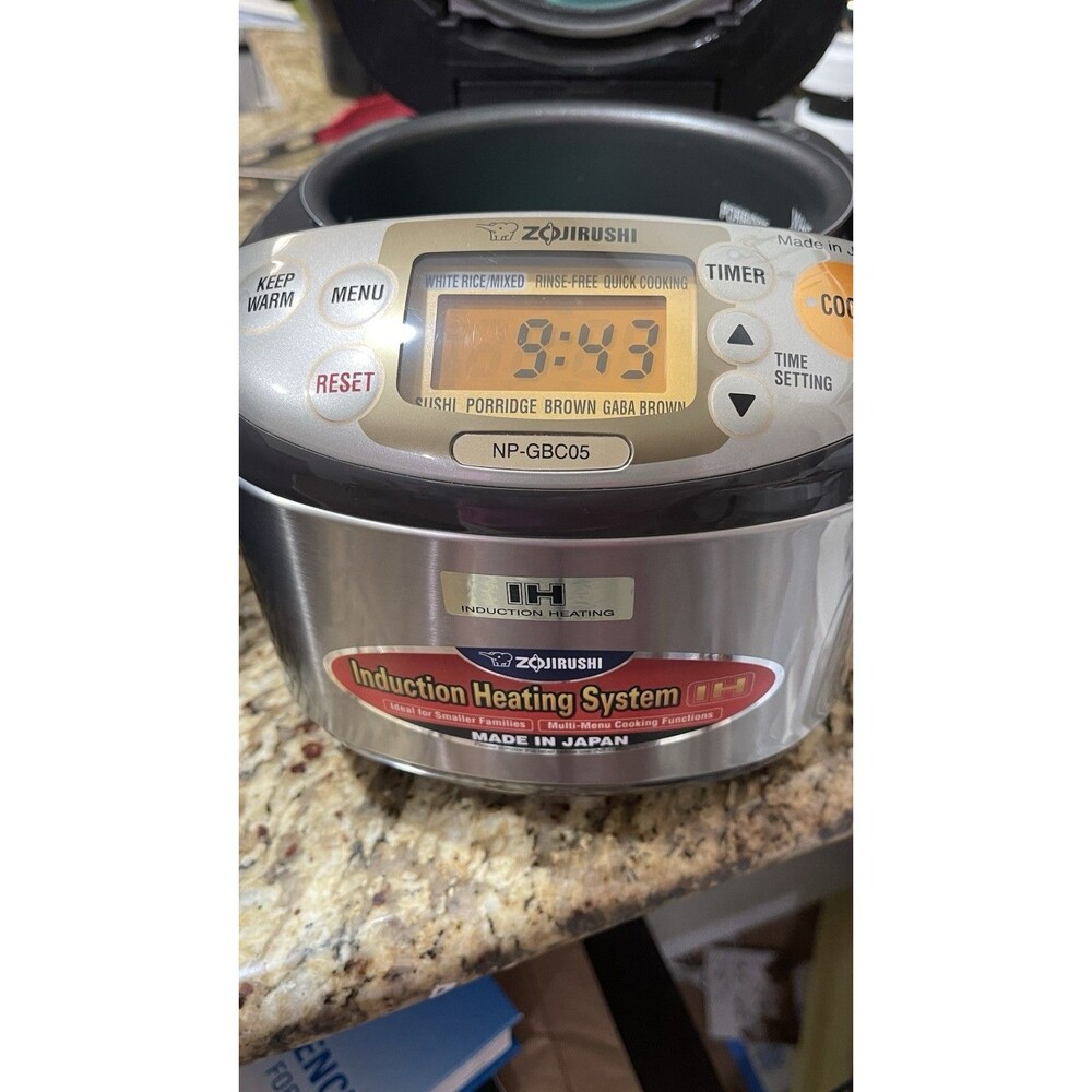 Zojirushi NP-NVC18 Electric Rice Cooker Warmer 10 Cup Brown Pressure IH Japan